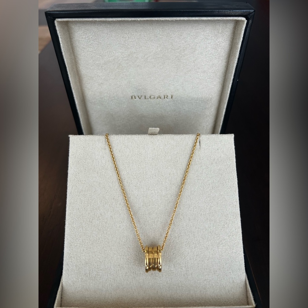Bvlgari 18k Gold B.Zero1 Small Pendant Necklace